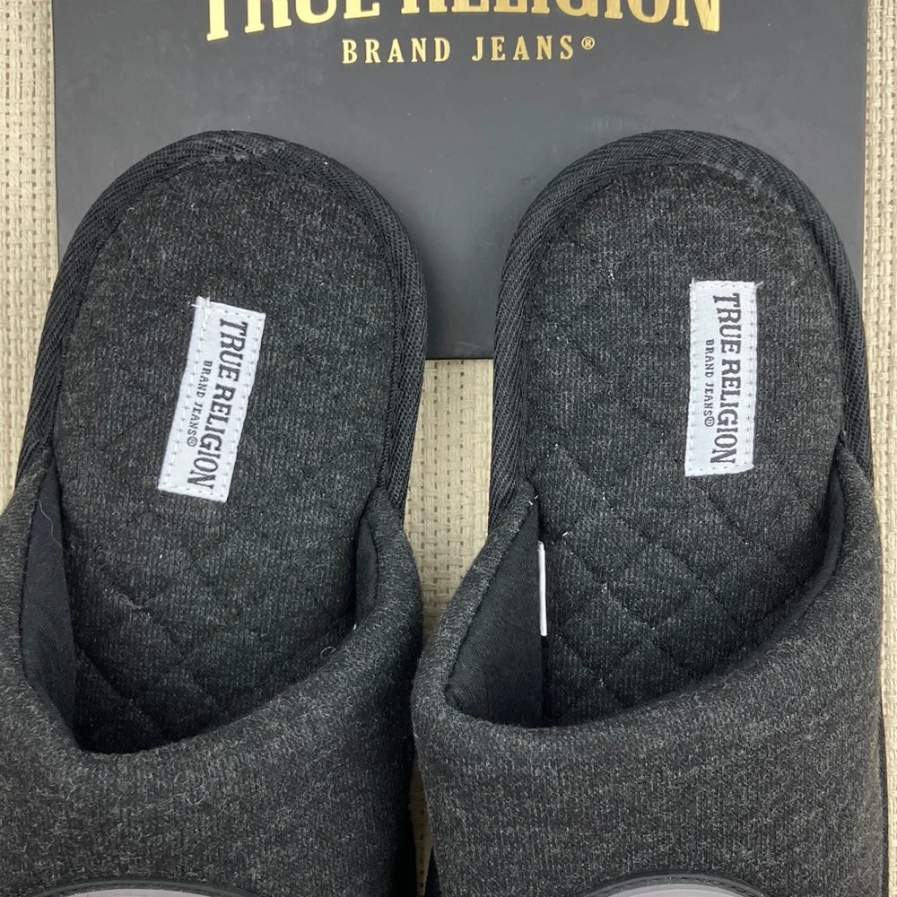 True Religion Logo Slippers Men's NWT